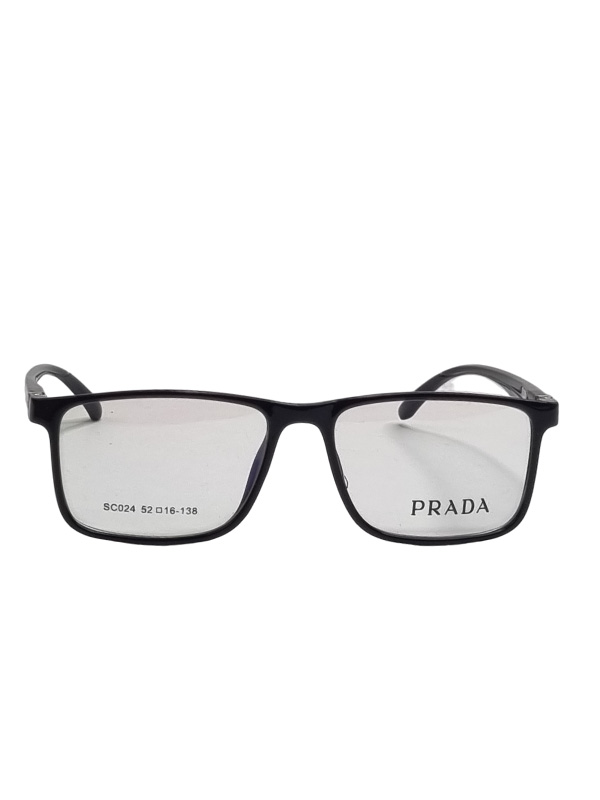 عینک طبی مردانه مشکی مدل پرادا